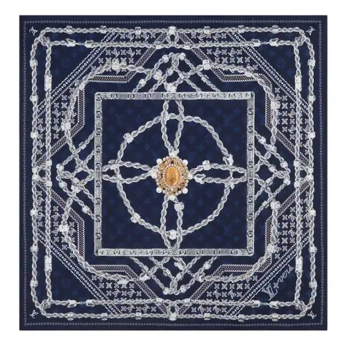 LOUIS VUITTON Lv Dynasty Silk Bandana