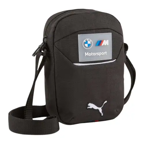 PUMA × BMW Collaboration Polyester Shoulder Bag, Crossbody Bag, Handbag Small Unisex Black