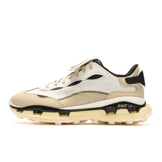 FILA KM2 Casual Shoes Men Low-Top White Gold/Yellow