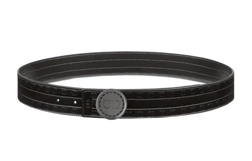DIOR Homme Logo Plaque Buckled Belt