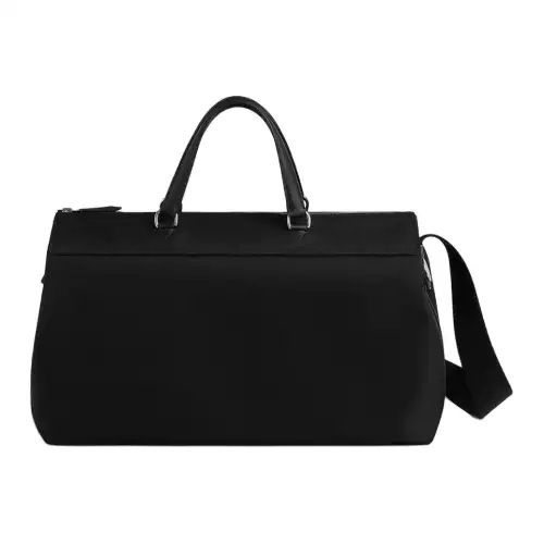 HERMES R.M.S Canvas Shoulder Bag, Crossbody Bag, Handbag Women's Black