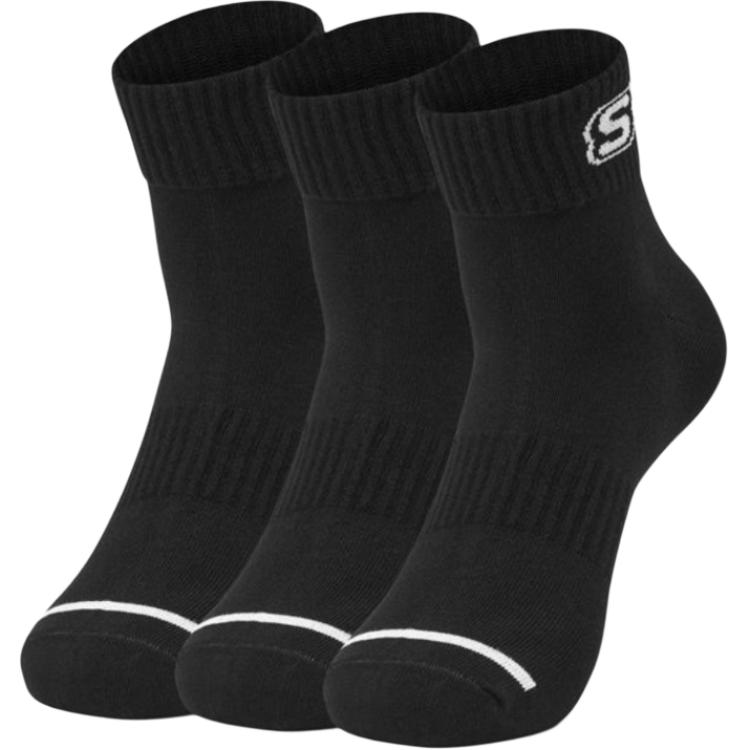 Skechers Ankle Socks Unisex 3 Pack Black