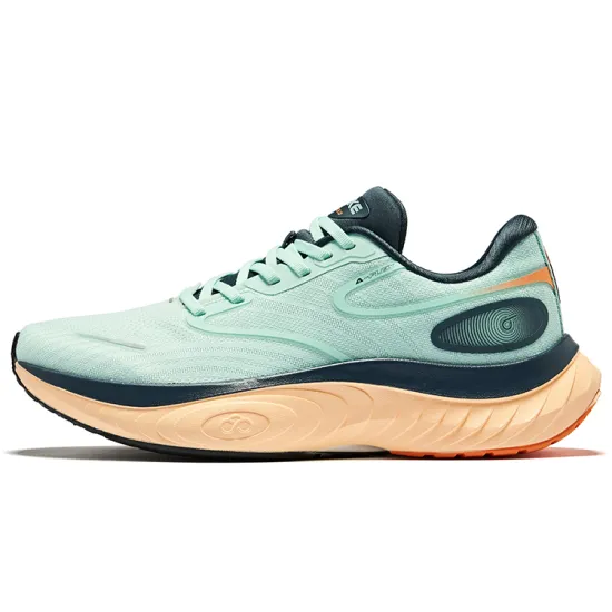 Erke Cushioning Low-Top Running Shoes Men's Bubble Green