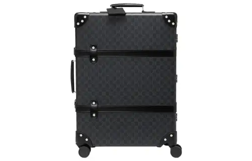 GUCCI Canvas Leather Trolley Bag Men's Black