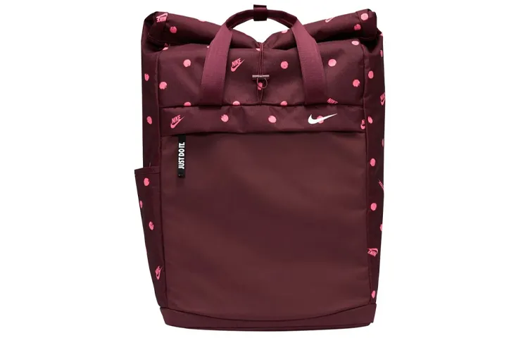 Nike Polyester Backpack Regular Unisex Burgundy