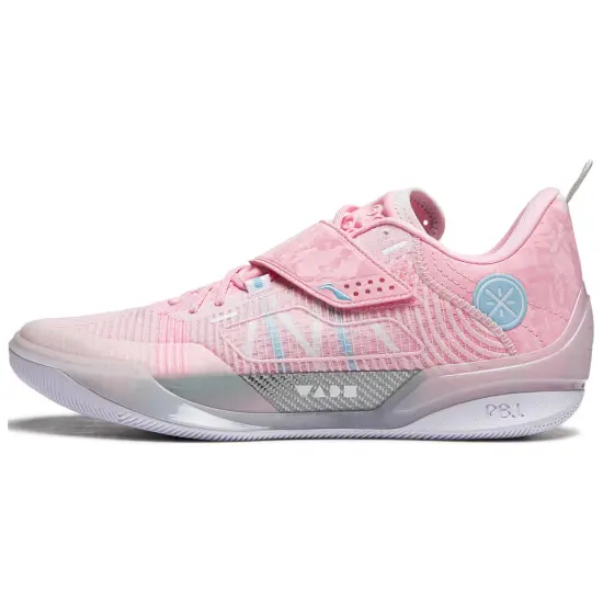 LiNing Wade 808 4 Ultra Cushioning Wear Resistant Lightweight Rebound Low Top Basketball Shoes Men's Pink