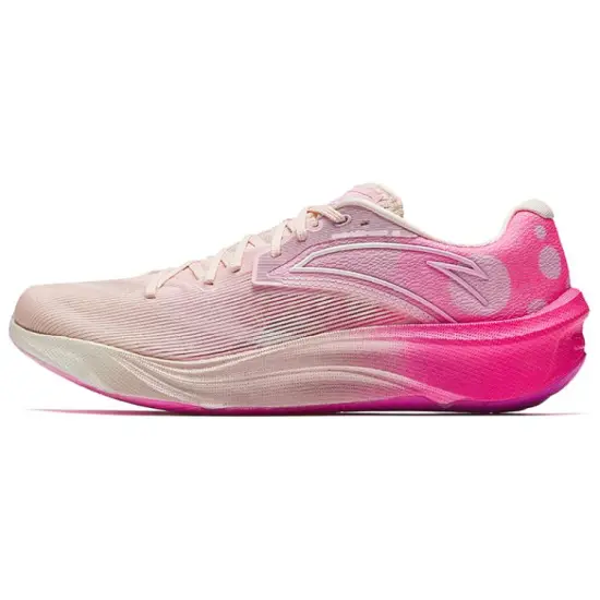 ANTA Asphalt Road Fighter 2.0 Running Shoes Men Low-Top White Pink/Gravity Pink