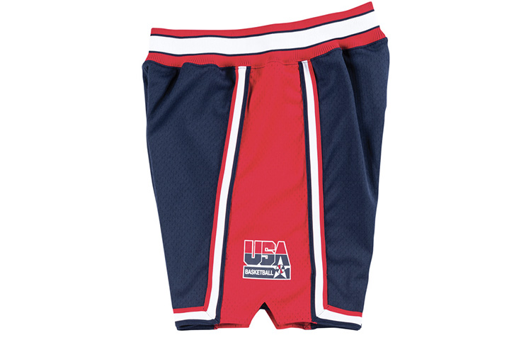 Mitchell Ness Basketball Shorts Men’s Navy Blue Moderate Straight Fit Pants
