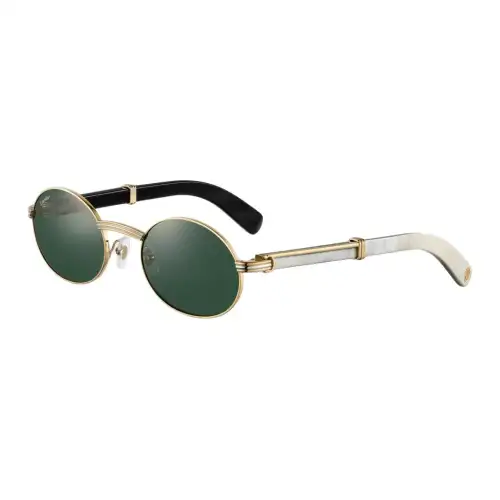 CARTIER Oval Sunglasses Unisex Multicolor