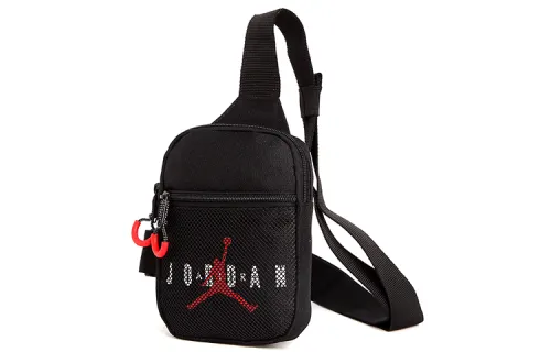 Jordan Polyester Shoulder Bag, Crossbody Bag, Sling Bag Regular Unisex Black