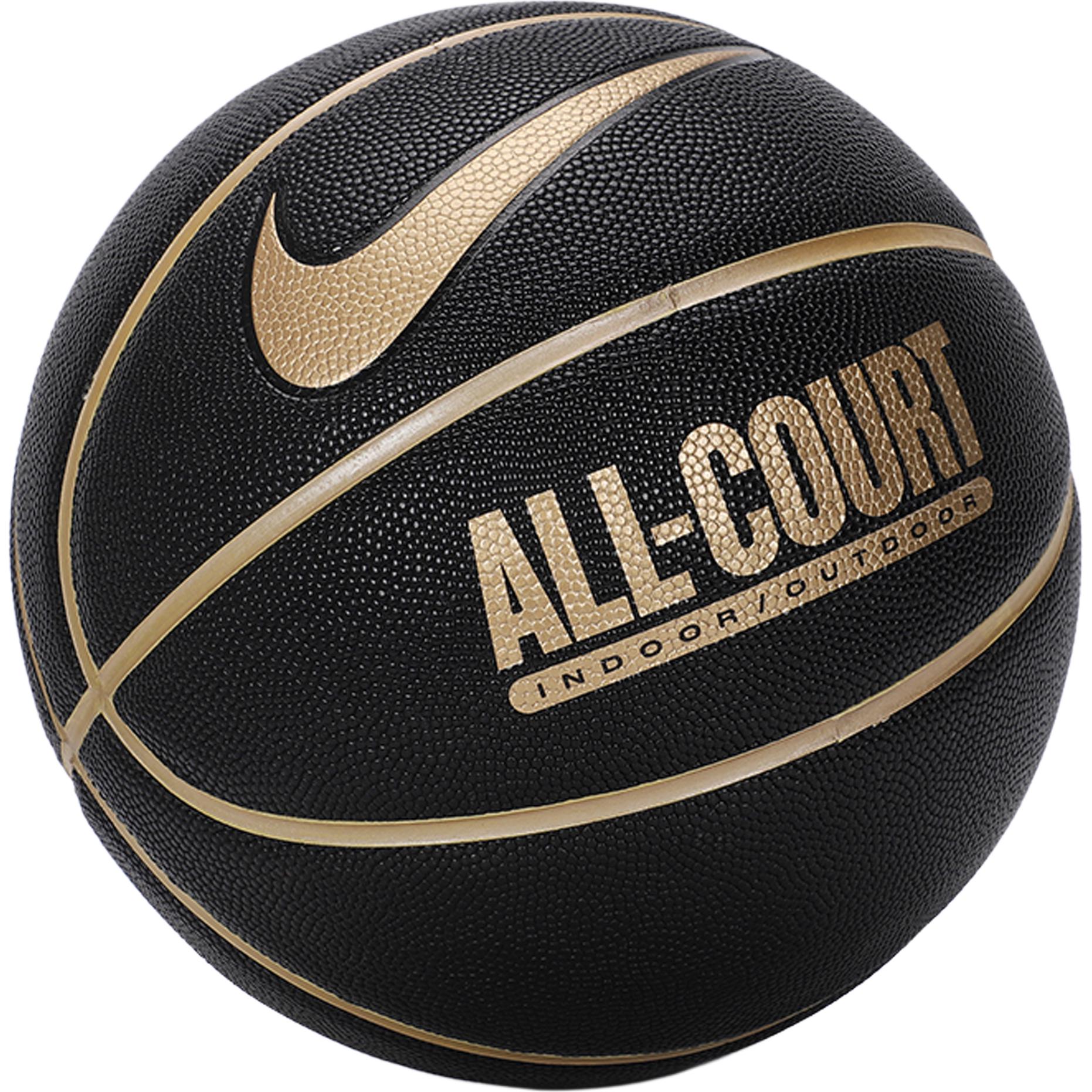 Nike Synthetic Leather Basketball Black Gold Size 7 Ball Training Unisex China Mainland Version