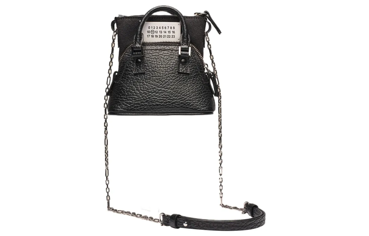 Maison Margiela 5AC Cow Leather Shoulder Bag, Crossbody Bag Handbags Women's Black