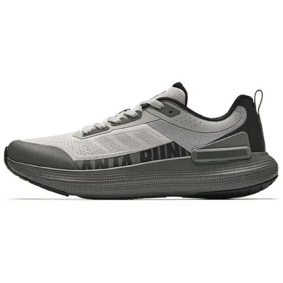 Anta Running Collection Anti-Slip Wear-Resistant Low-Top Casual Running Shoes Men's Gray Black
