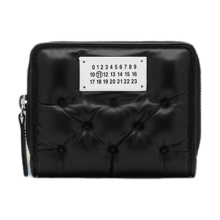 Maison Margiela Numbers-motif padded leather wallet