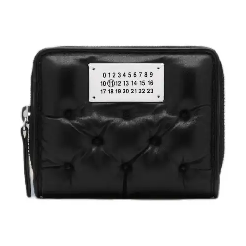 Maison Margiela Numbers-motif padded leather wallet