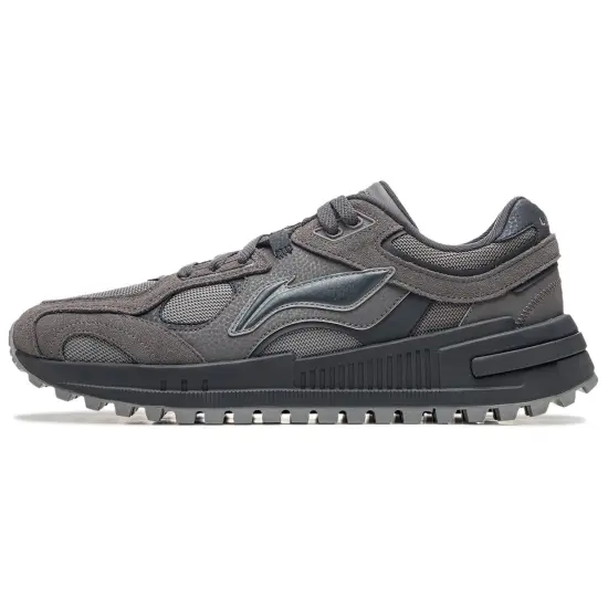 LINING Wind Rider 2.0 Casual Shoes Men Low-Top Smoke Ink Gray/Ash Gray