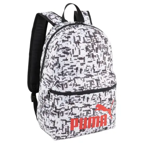 PUMA Polyester Backpack Regular Unisex Black White