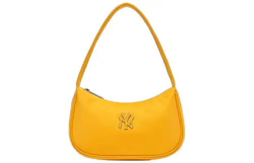 MLB Nylon Fabric Dumpling Underarm Shoulder Bag Women's Bright Yellow