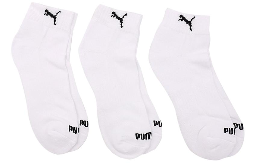 PUMA Ankle Socks Unisex 3 Pack White