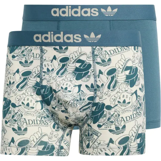 Adidas Originals COMFORT FLEX Boxer Briefs Men's 2 Pack Blue