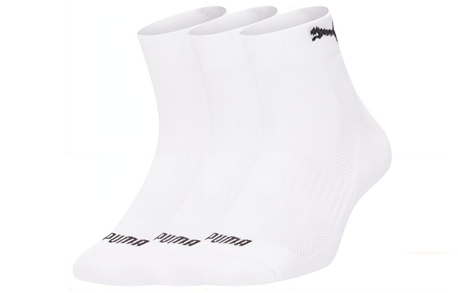 PUMA Ankle Socks Unisex 3 Pack White