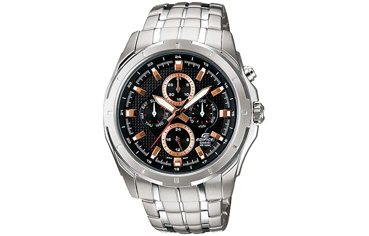 CASIO Men EDIFICE Black Watch EF-328D-1A5V