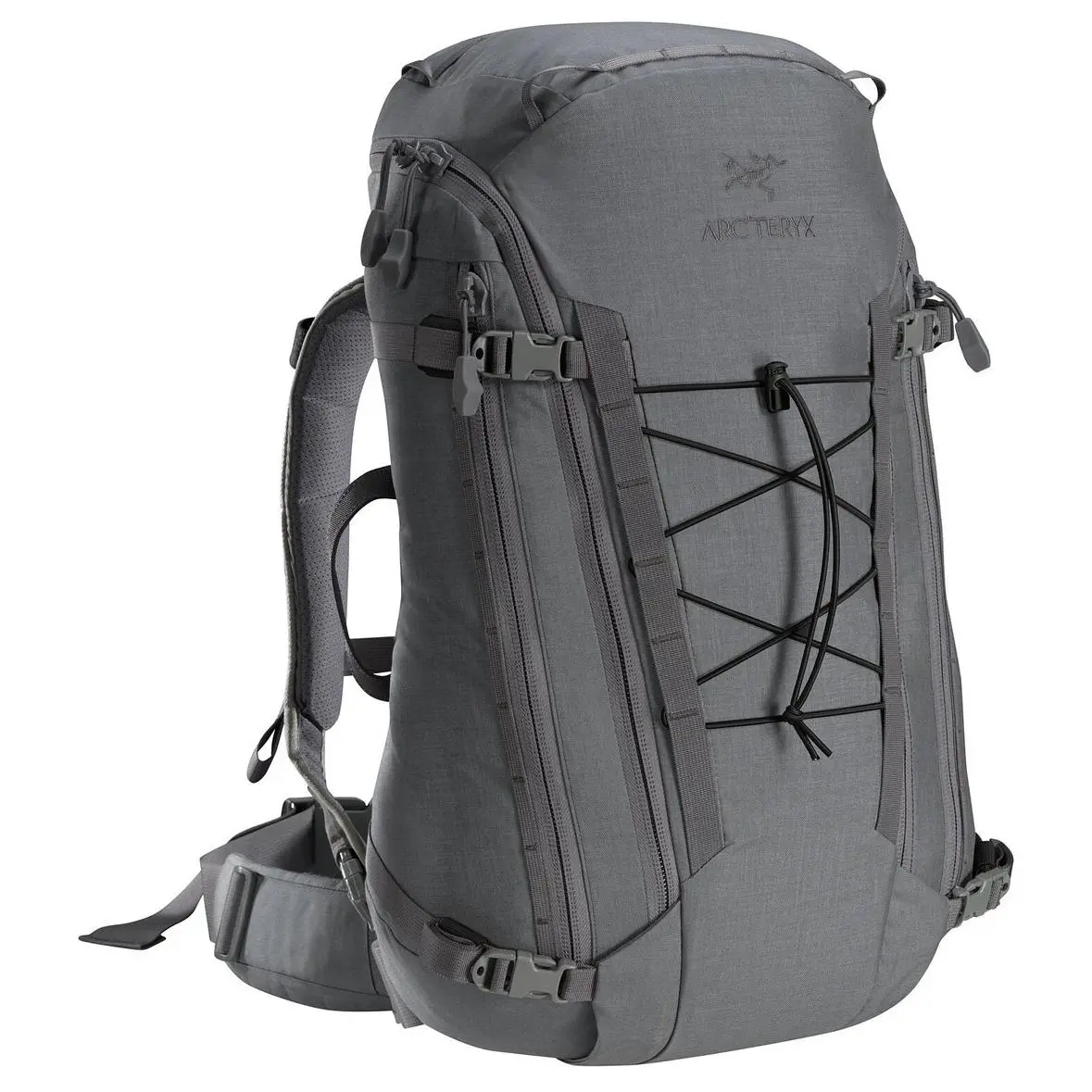 Arc'teryx Assault Mountaineering Bag Backpack Outdoor Bag Plain Weave Gray Unisex