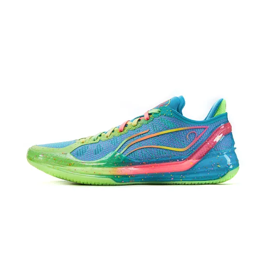 LiNing Blade 4V2 Poisonous Frog Cushioned Wear Resistant Lightweight Low Top Basketball Shoes Men's Turquoise