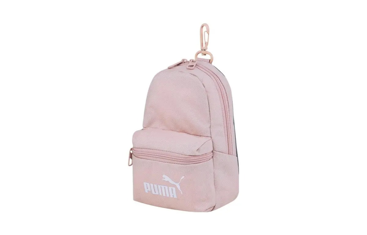 PUMA Fabric Storage Bag Key Pouch Coin Purses Mini Unisex Rose Pink
