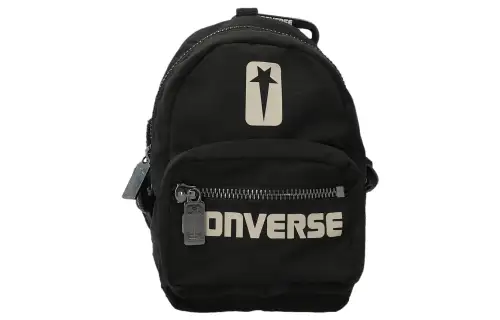 Converse DRKSHDW Collaboration Technical Fabric Shoulder Bag, Crossbody Bag Regular Unisex Black