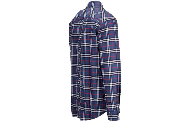Мужская рубашка Burberry (военно-морской синий) — фото 3