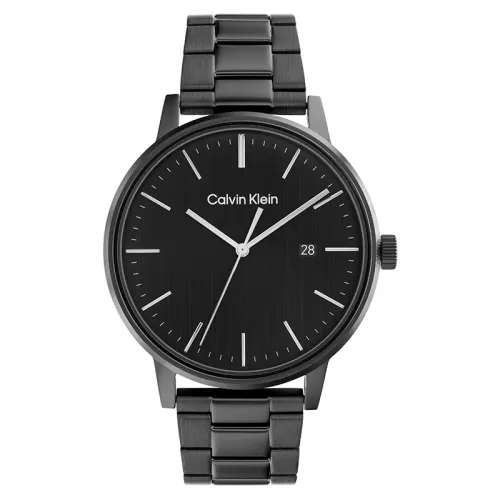 CALVIN KLEIN TIMELESS Wrist Watches Quartz Movement Steel Strap 43mm Black Dial Men's Watches Waterproof