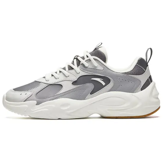 ANTA Life Collection Casual Shoes Men Low-Top Smoke Blue Gray/Cumulus Gray