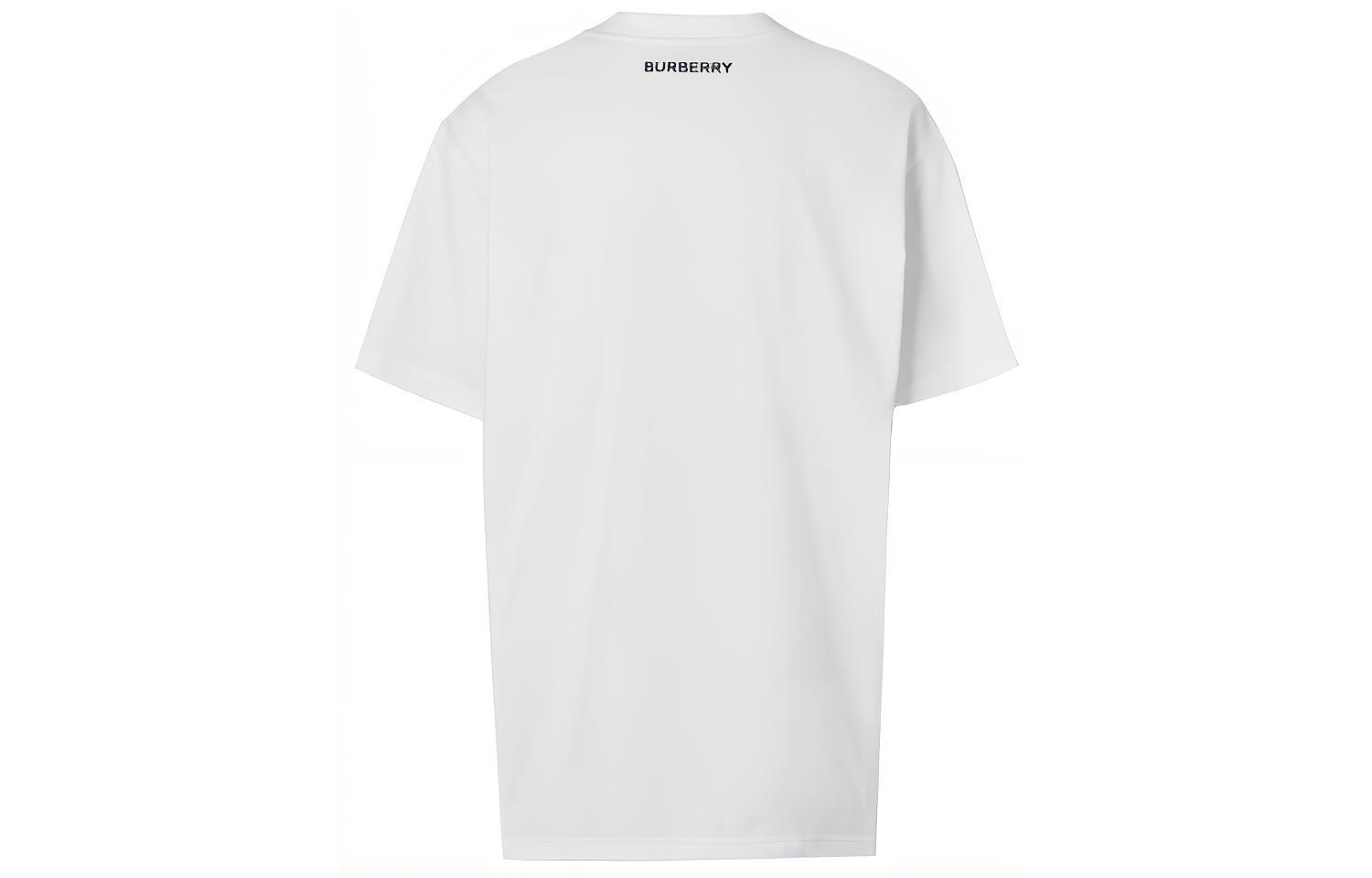 Женская футболка Burberry T (белая) — фото 2