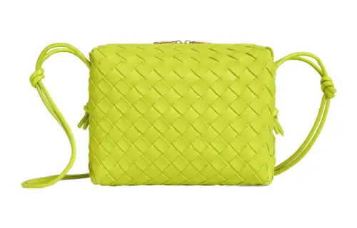 Bottega Veneta Loop Small Intreccio Acid Kiwi