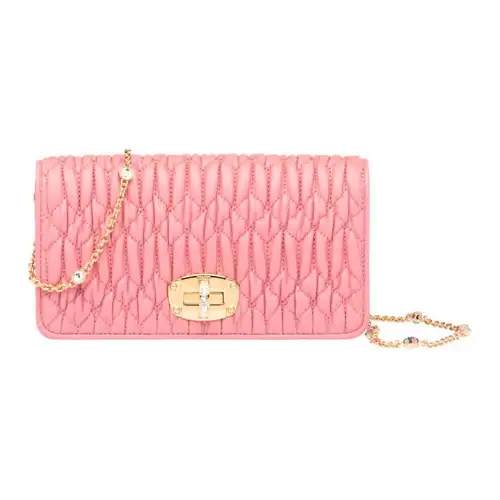MIU MIU Sheepskin Handbag, Shoulder Bag, Crossbody Bag Mini Women's Pink