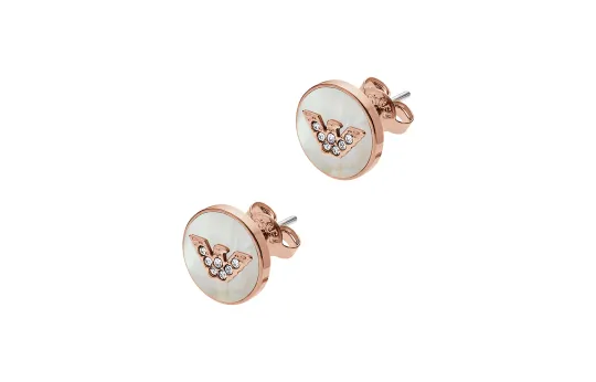EMPORIO ARMANI Stainless Steel Stud Earrings Women's