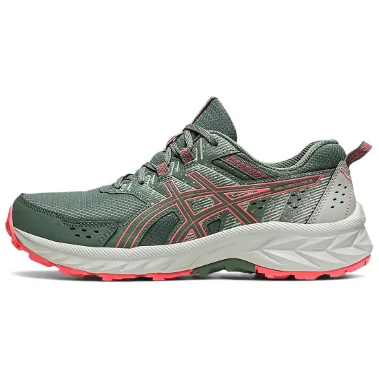 Asics Gel-Venture 9 Running Shoes Women's Low-Top Green Red
