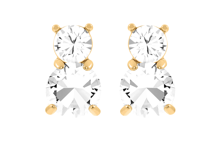 Женские серьги Swarovski Stilla SOLITAIREDOUBLE (прозрачные)