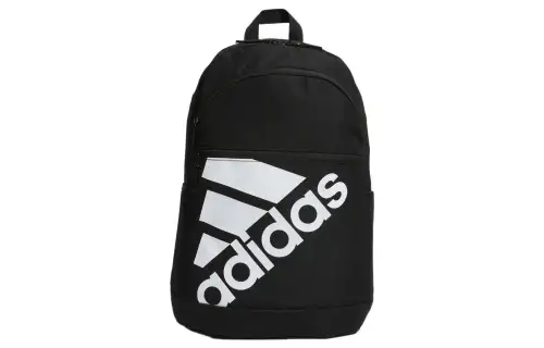 Adidas Recycled Polyester Plain Weave Fabric Backpack Regular Unisex Black