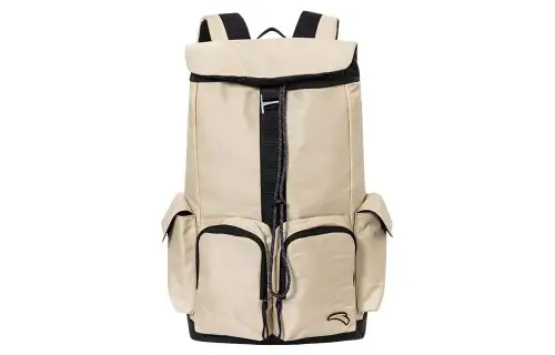 Anta Nylon Travel Bag Backpack Unisex Beige Gray