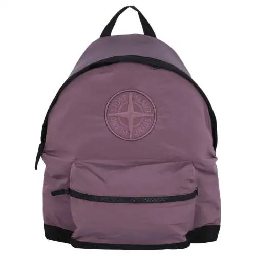 STONE ISLAND Polyamide Backpack Regular Men's Purple Pink