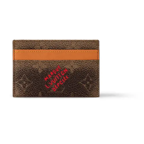 LOUIS VUITTON Double Card Holder Monogram Dust