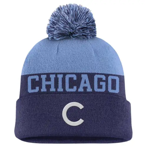 Nike Chicago Cubs Rewind Peak Men's Nike Mlb Cuffed Pom Beanie