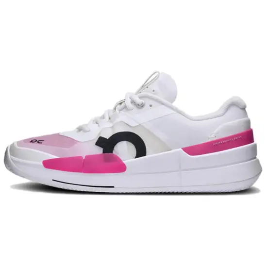 On THE ROGER Pro 2 Tennis Shoes Men Low-Top White Pink