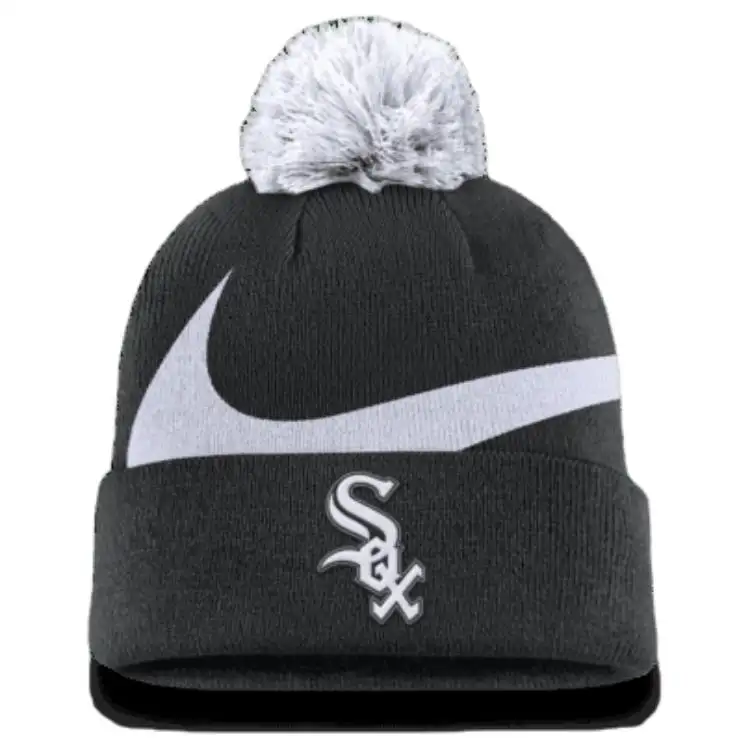 Nike Chicago White Sox Peak Men's Nike Mlb Cuffed Pom Beanie