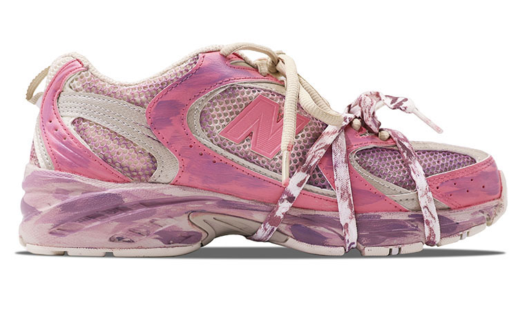 New Balance NB 530 Slip Resistant Abrasion Resistant Low top Running Shoes Unisex Rose Red