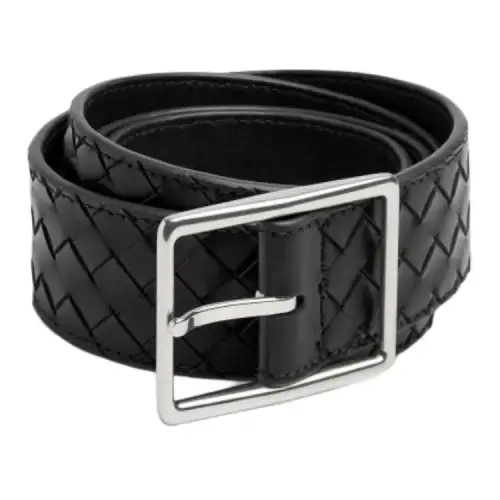 Bottega Veneta Intrecciato Buckle Belt
