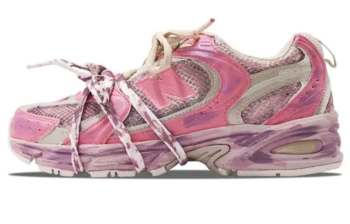 New Balance NB 530 Slip Resistant Abrasion Resistant Low top Running Shoes Unisex Rose Red