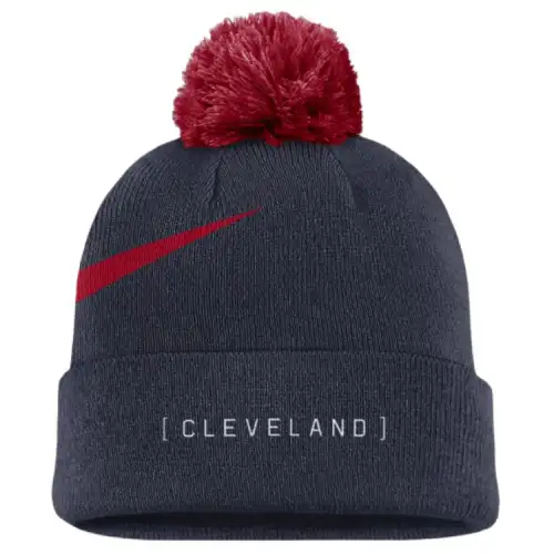 Nike Cleveland Guardians Peak Men's Nike Mlb Cuffed Pom Beanie